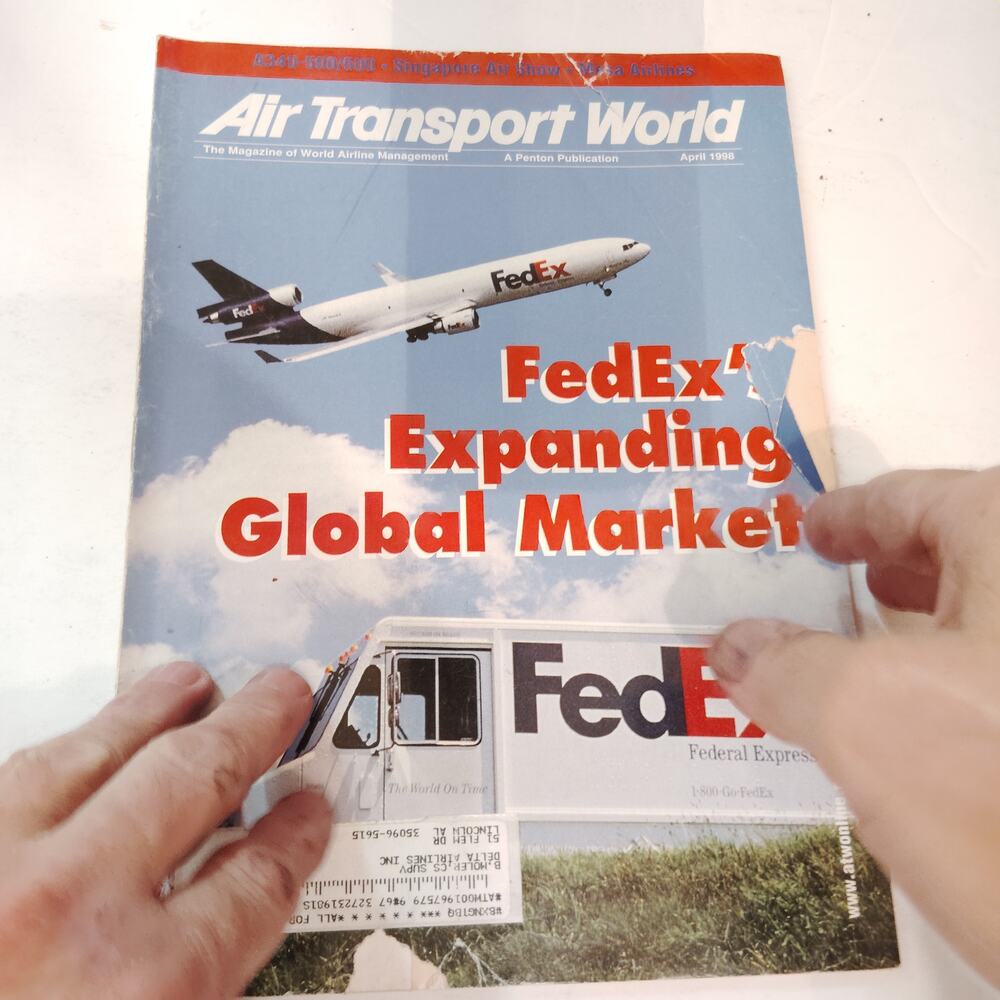 Air Transport World Magazine - April 1998 - FedEx Global Market Expansion